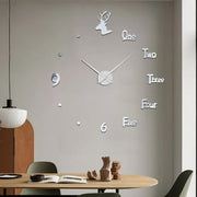 ZH386-SILVER-DIY-CLOCK-3D-WALL-CLOCK